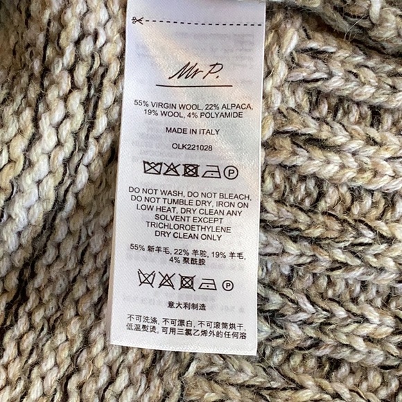 Men’s MR P. Surplus Wool-Blend Sweater Size Large - Picture 14 of 15